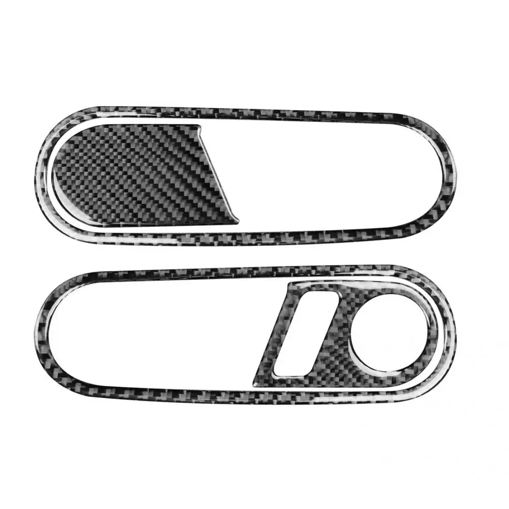 

Carbon Fiber 4Pcs Practical Adhesive Door Handle Panel Frame Decor Sticker Dust-proof Panel Trim Sticker Durable