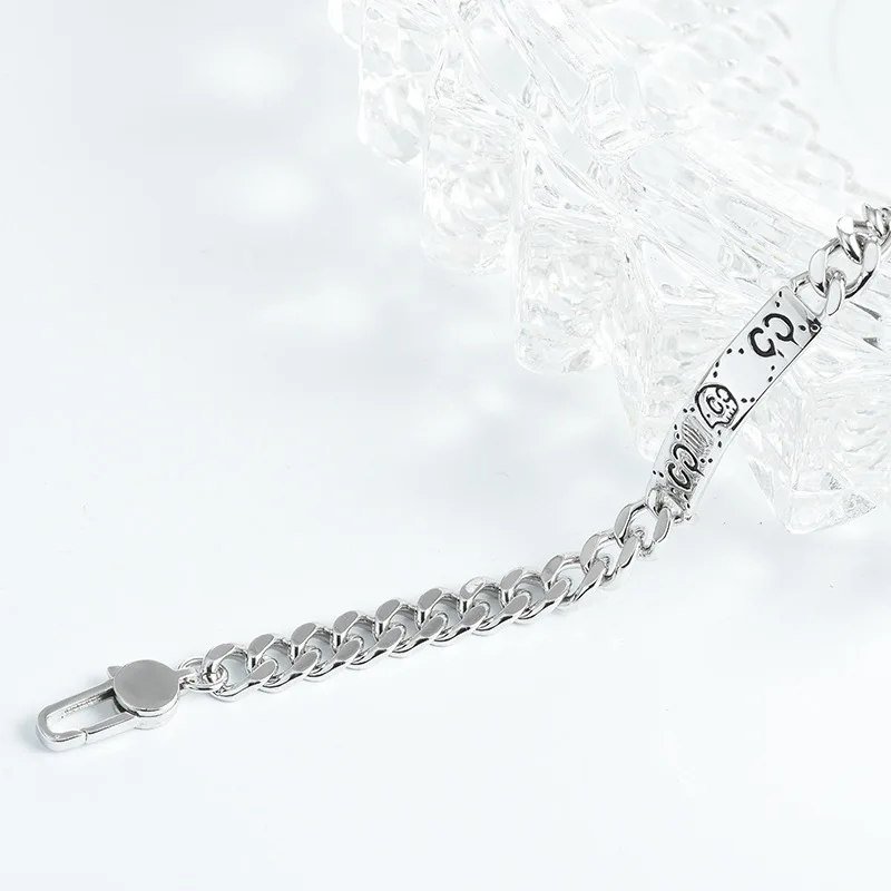 

ZG Stainless Steel Bracelet Hip Hop Fashion Skull Bracelet C Letter Punk Style Men and Women Neutral Temperament Jewelry