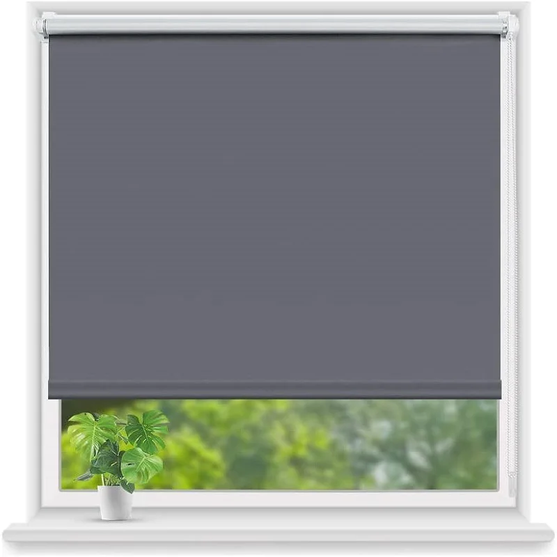 

100% polyester sunscreen window coverings roller shade for living room light filtering manual solar roller blinds