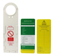 scaffold holder safety warning tag plastic coated customized id tag protect safe tool plasticty key removable lockout