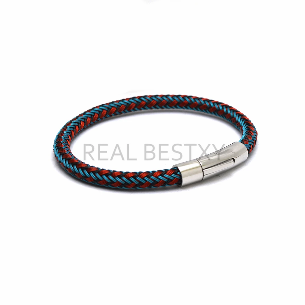 5 шт./лот браслет с гравировкой логотипа многослойный витой кабель проволока