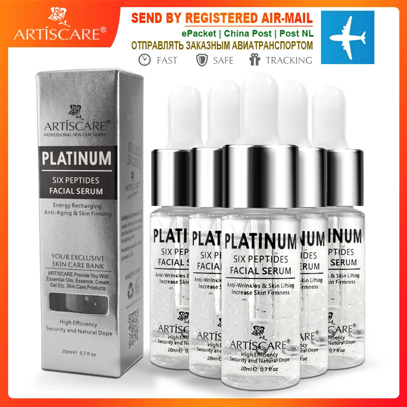 ARTISCARE Platinum Six эссенция с пептидами 20 мл 5 шт./лот против старения и морщин