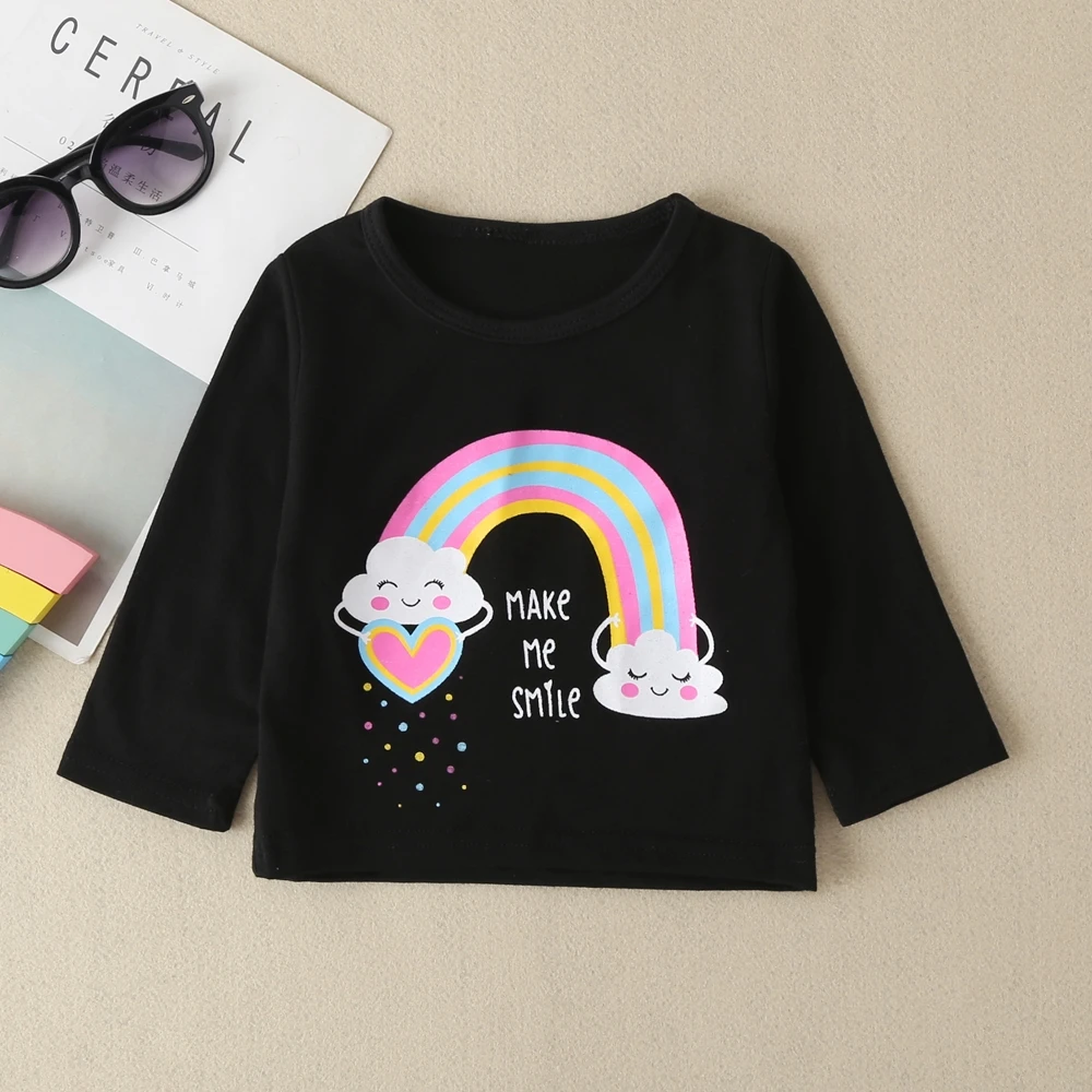 Рубашка с длинным рукавом и штаны для новорожденных девочек Повседневный