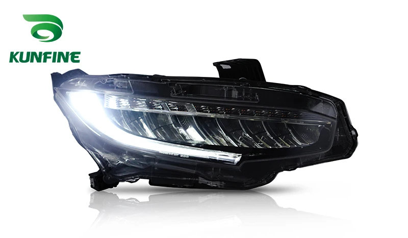 KUNFINE стайлинга автомобилей головной светильник в сборе для Honda Civic светодиодный
