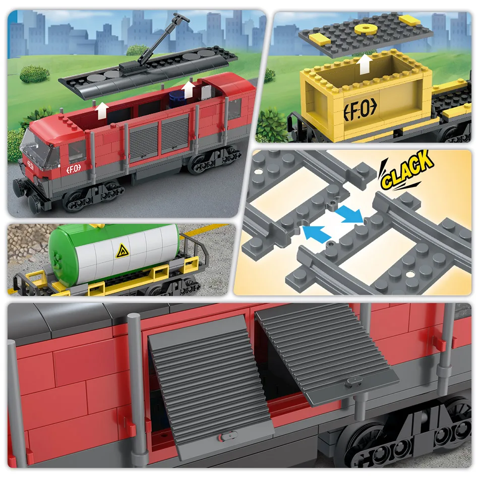 Новинка 854 шт. Серия Creator Intercity Train строительные блоки совместимы с
