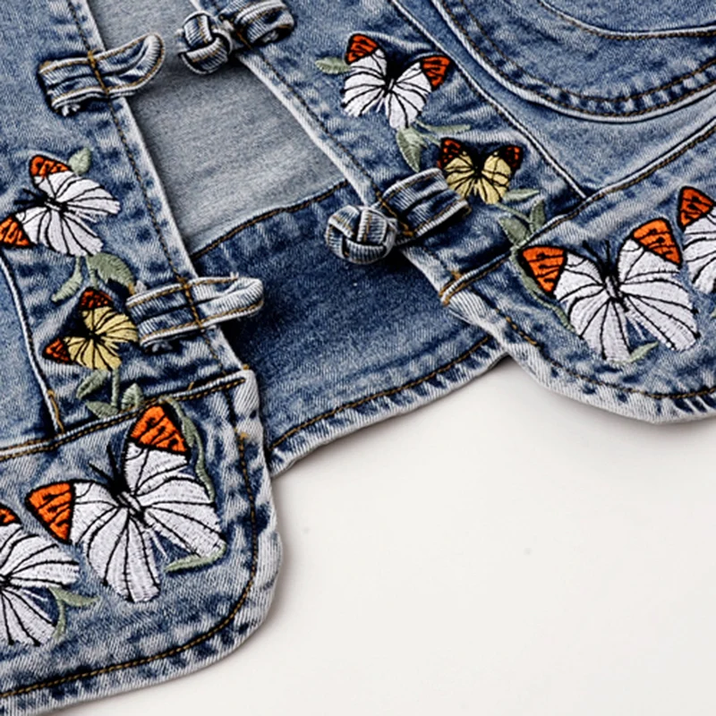 Spring 2021 New Embroidered Stretch Denim Jacket Women Short Jackets Cardigan Basic Plus Size Female Bomber Trend |