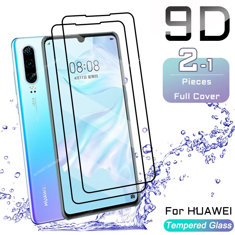

2Pcs Tempered Glass For Huawei P30 Lite Screen Protector Huawei P40 P20 P Smart 2019 Z Mate 20 30 40 Lite Protective Glass Film