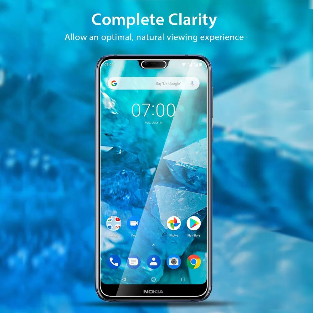 9H 2.5D Защитные пленки для Nokia 2 1 3 5 6 7 закаленное стекло plus X5 X6 защитная пленка