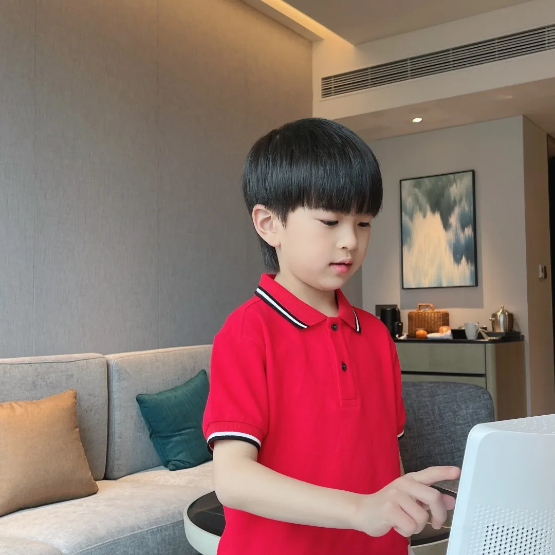 

2022 New children's T-shirt pure cotton correct logo