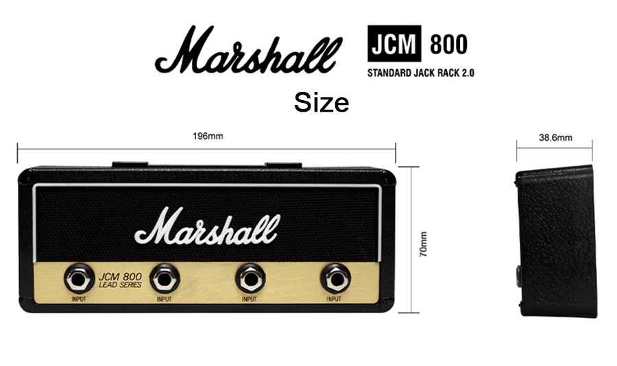 Ключ для хранения Marshall брелок-Гитара Держатель Jack II стойка 2,0 Электрический Подвесной ключ стойка Amp винтажный усилитель JCM800 стандарт