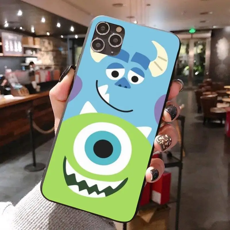 Черный чехол для телефона Monsters Inc IphoneX XS 11 11Pro 5 5s SE 6 6s Plus 7 8 2020 | Мобильные телефоны и