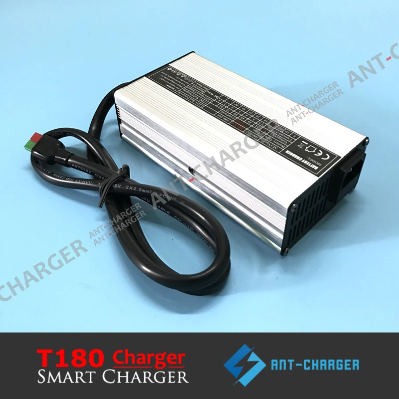 T180 63V 2.5A Electric Bike Scooter E-bike Power Tool Charger for 54V/55.5V/60V 15s Lithium Ion/Lipo/Li-ion Battery 100-240VAC |