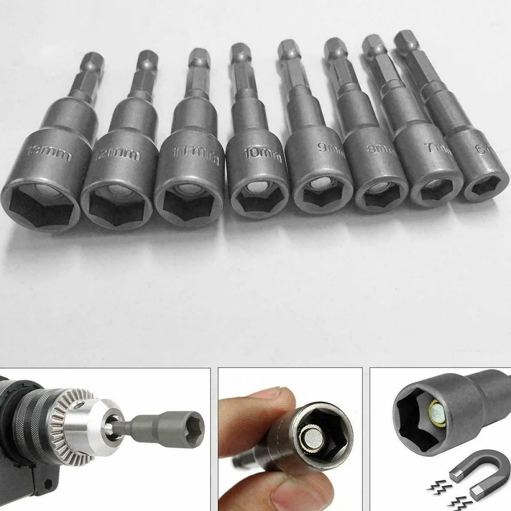 

Hex Hex Magnetic Drill Bits Nut Driver Set Magnetic Nut Set Socket 1/4\\\\\\\\\\\\\\\\\\\\\\\\\\\\\\\"