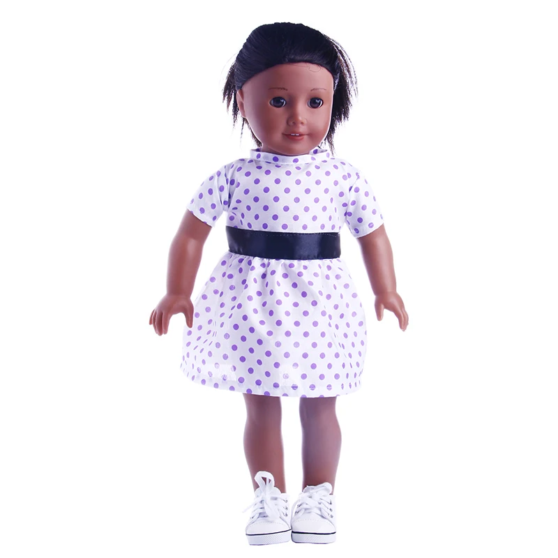 Кукольная юбка 2020 популярная новая волнистая точечная Талия для 18-дюймовой