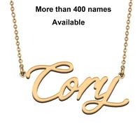 cursive initial letters name necklace for cory birthday party christmas new year graduation wedding valentine day gift