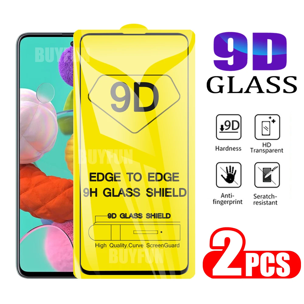 9D Защитное стекло для Samsung Galaxy A71 A70 A51 A50 A30S A21s A10 защита экрана закаленное sumsung a71