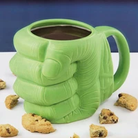 cartoon anime fist ceramic mug modern home cartoon ceramic coffee mug mug couple coffee cup student breakfast milk cup