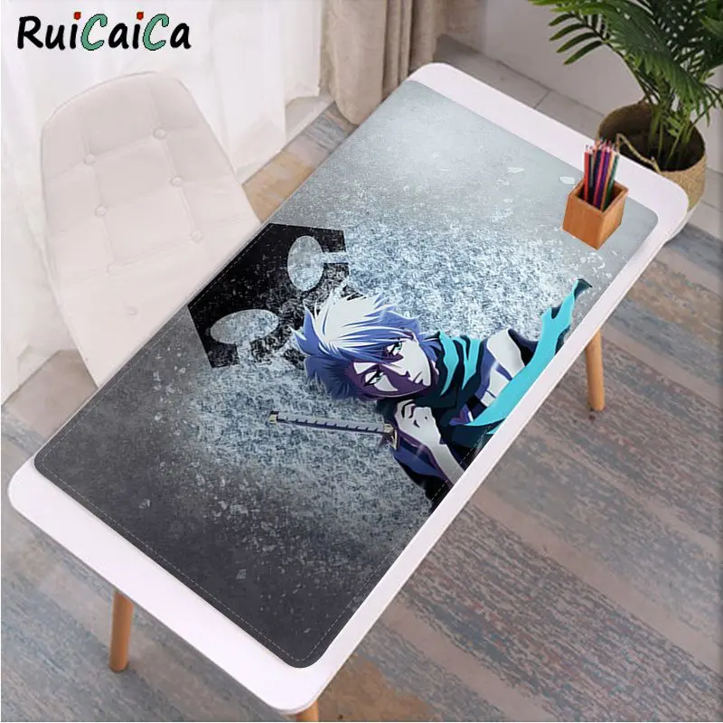 

RuiCaiCa Japanese Anime Bleach Toshiro Hitsugaya desk laptop Mouse Mat Size for Mouse Keyboards Mat Mousepad for boyfriend Gift