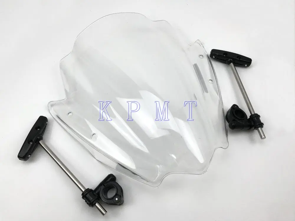 Мотоциклетное ветровое стекло с регулируемым кронштейном для Kawasaki KLE650 ZRX1200 VERSYS1000