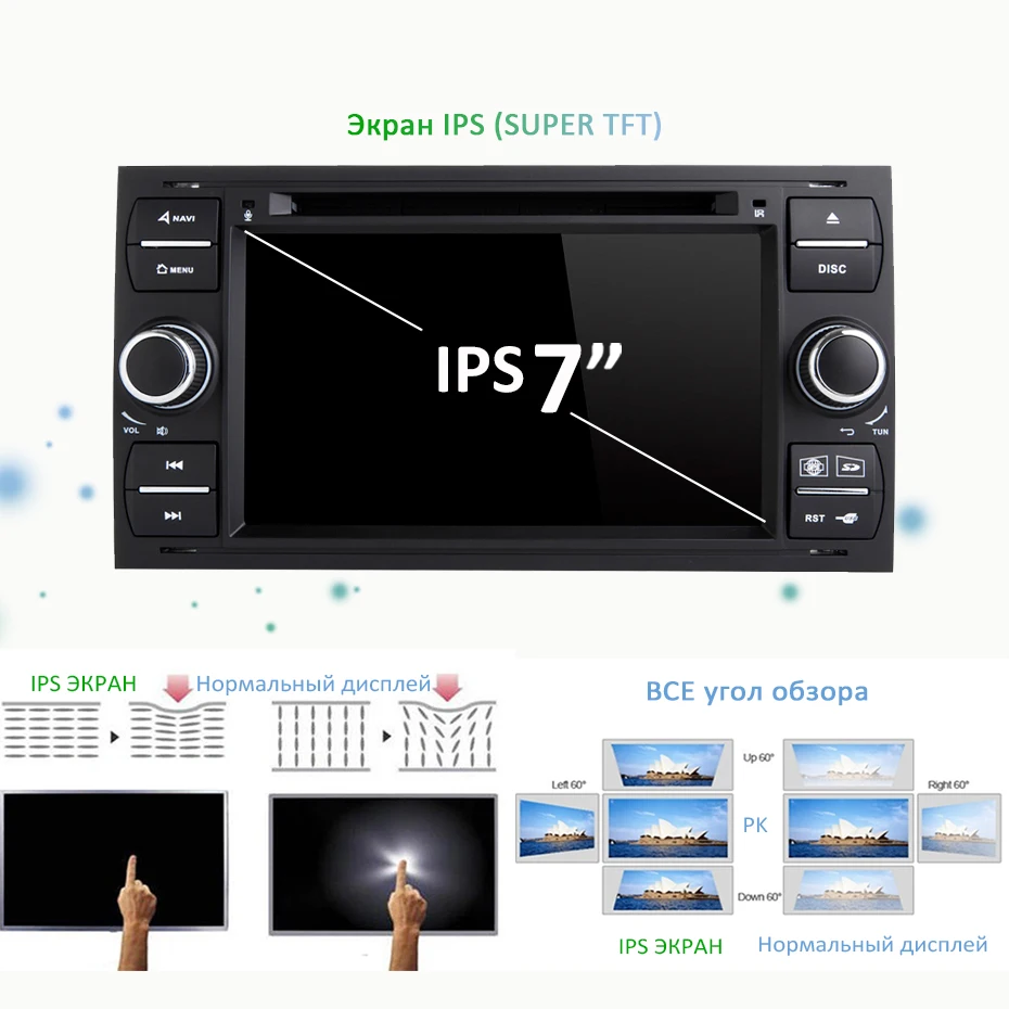 DSP ips 2 din Android 9,0 4G 64G Автомобильный gps для Ford Mondeo S-max Focus C-MAX Galaxy Fiesta transit Fusion подключение kuga dvd-плеер