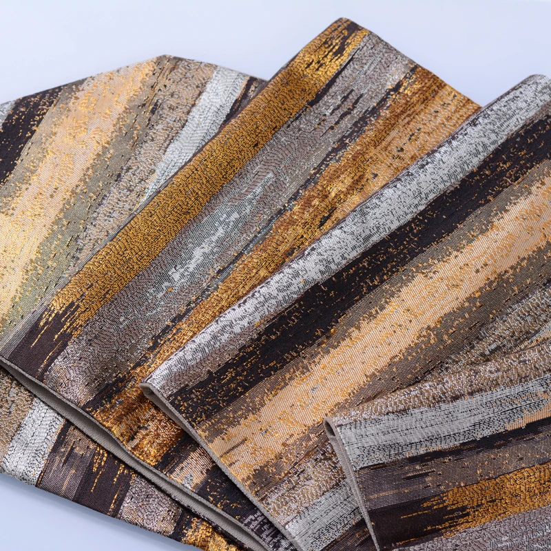 Роскошный стильный золотой и серый полосатый современный простой настольный