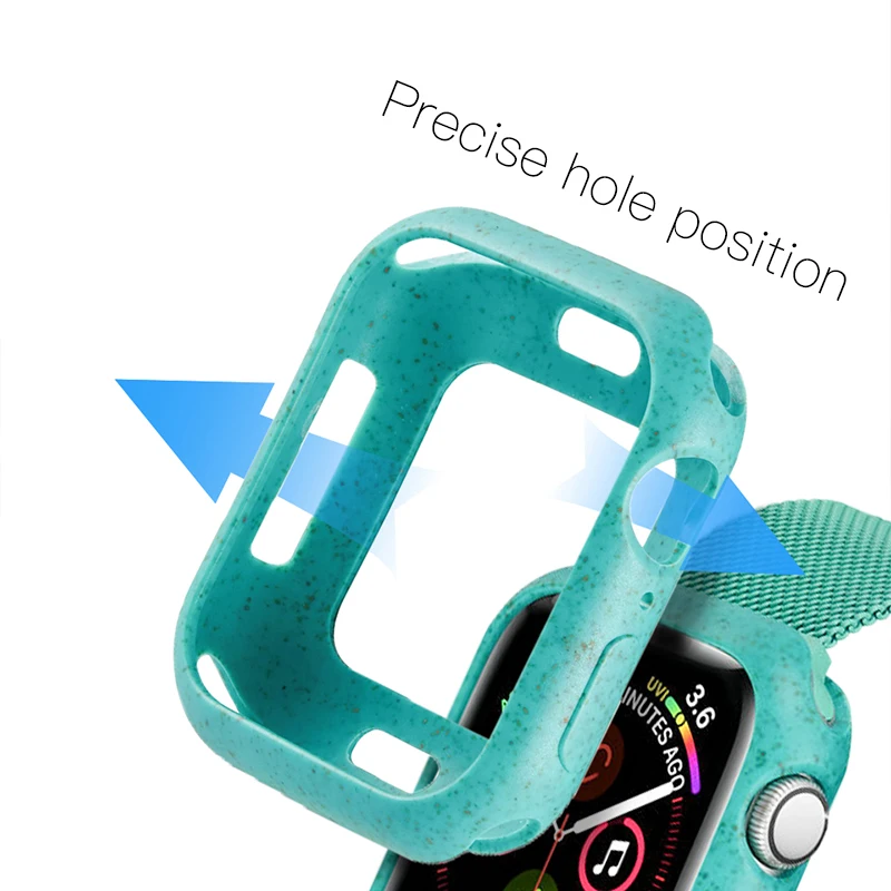 KUULAA бампер для Apple Watch Series 5 4 3 2 1 шт чехол тонкий защитный рамка 40 44 38 42 мм полоса |
