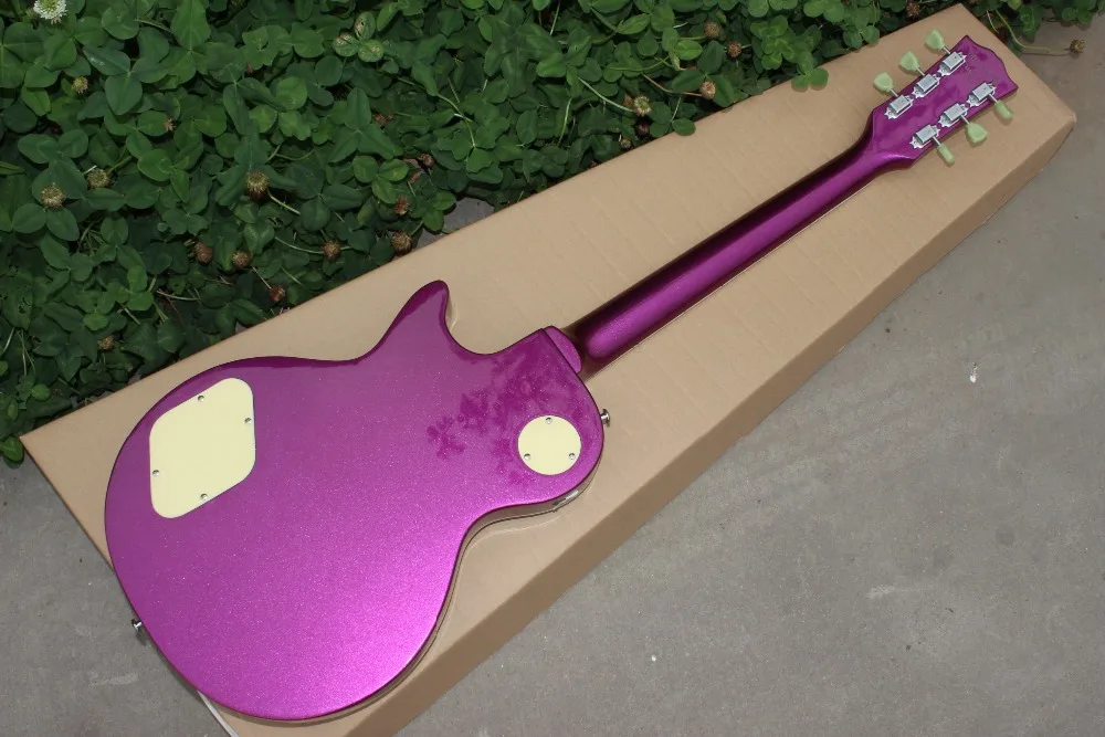 

Standard Custom electric guitar.purple color top guitarra.Chrome hardware guitarra,Rosewood Fingerboard