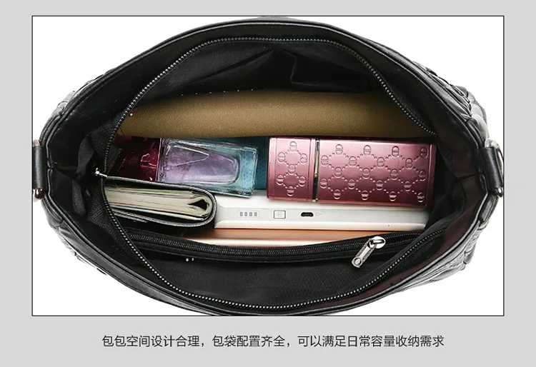 100% Lambskin Women's Bag 2020 New Korean Large Capacity Messenger Printing Fashion Shoulder | Багаж и сумки