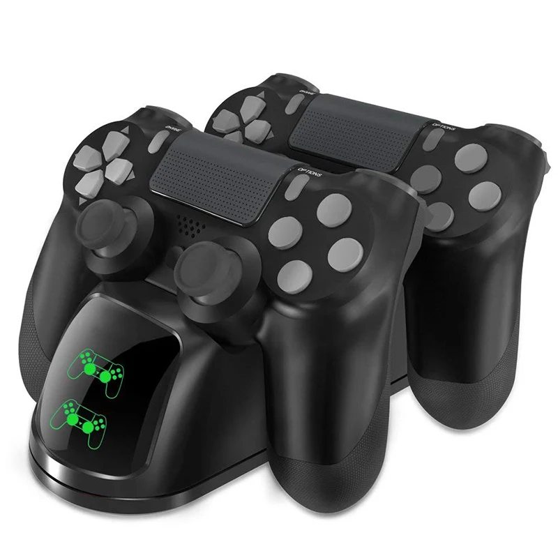 

PS4 Controller Dual USB Handle Fast Charging Dock Station Stand Charger for PS4/PS4 Slim/PS4 Pro Game Controller Joypad Joystick