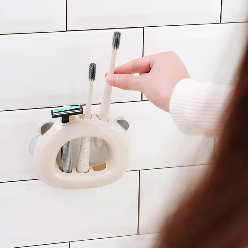 Аксессуары для ванной комнаты держатель зубной щетки милый узор диспенсер пасты
