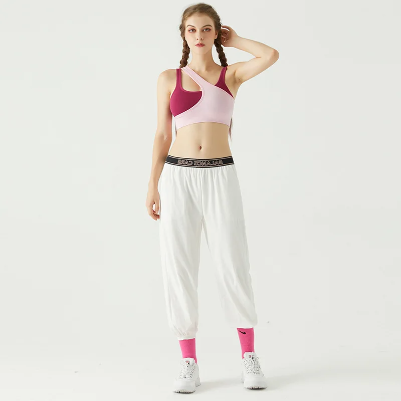 

Chic Oblique Shoulder Women Sports Top Crop sexy Yoga Bras Seamless Running Gym Exercise Fitness Underwear Bra