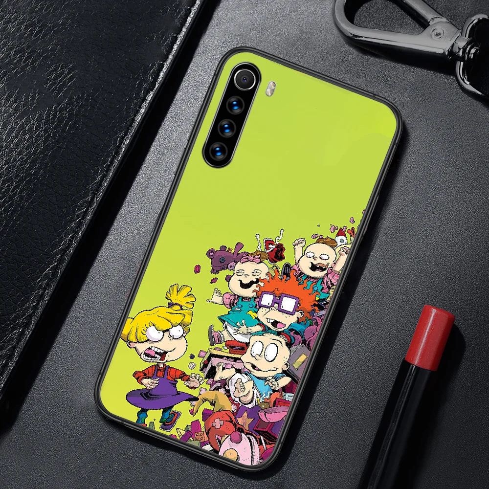 

Cartoon Cute Rugrates Dinosaur Phone Case Cover For XIAOMI Redmi Note 3 4 4X 5 6 7 8 9 Pro T S Max black Cell Tpu Funda Trend