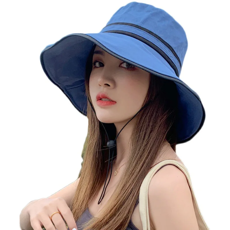 

Fisherman hat sun hat anti-ultraviolet hat female summer sun hat big brim hat wide brim sunhat bucket hat women hats