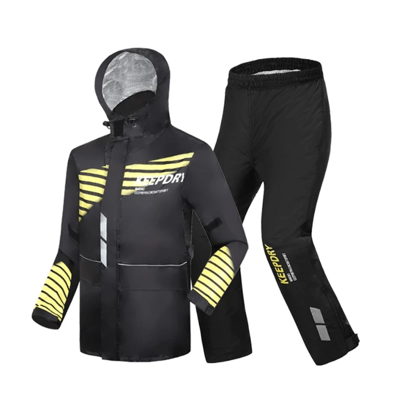 Высококачественный дождевик мужской костюм с дождевиками мотоциклетный Толстый