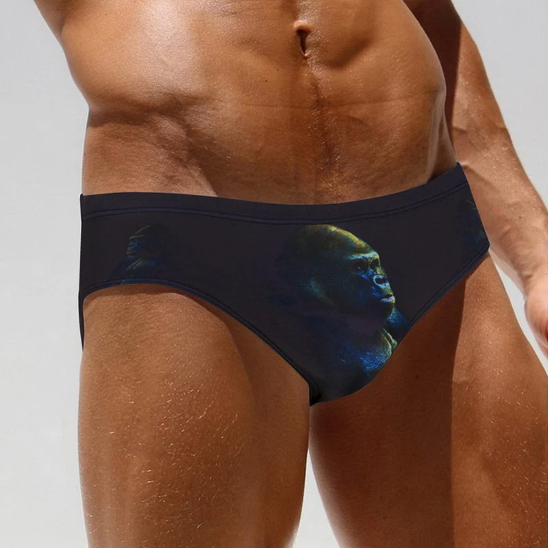 Купальник-бикини мужской с заниженной талией пикантный дышащий комплект для