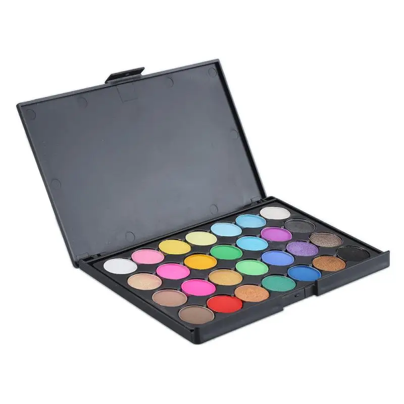 28 Shimmer Matte Colors Eyeshadow Palette Makeup Glitter Pigment Smoky Waterproof Cosmetics TSLM1 |