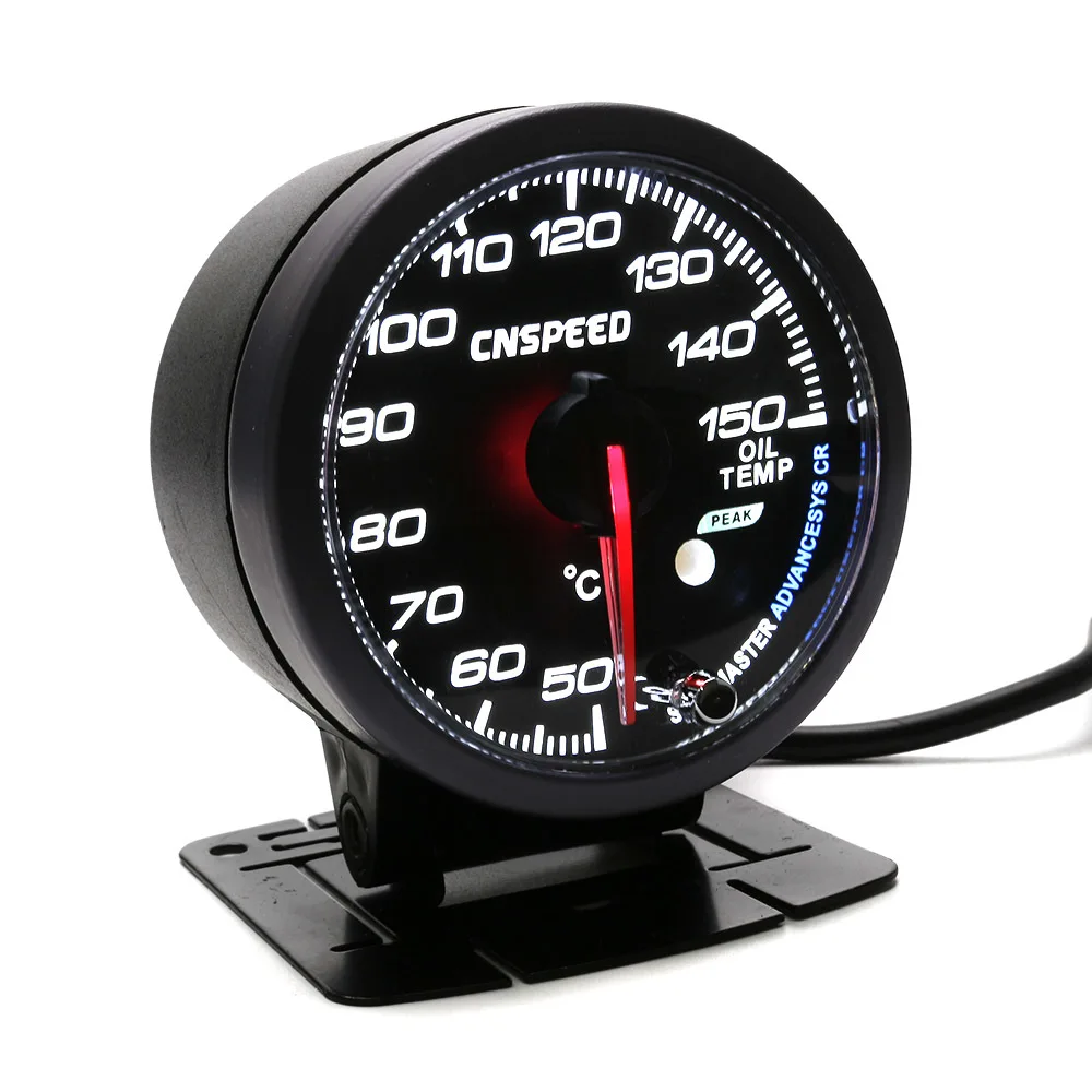 CNSPEED 60 мм автоматический датчик температуры масла 50-150C светодиодный светильник с пиковой функцией датчик температуры масла автомобильный измеритель с датчиком