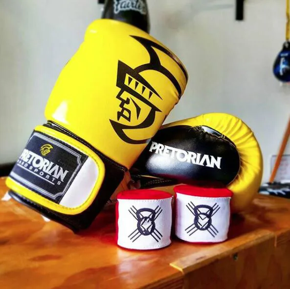 Pretorian бренд взрослые женщины/мужчины боксерские перчатки кожа MMA Muay Thai Boxe De Luva Mitts
