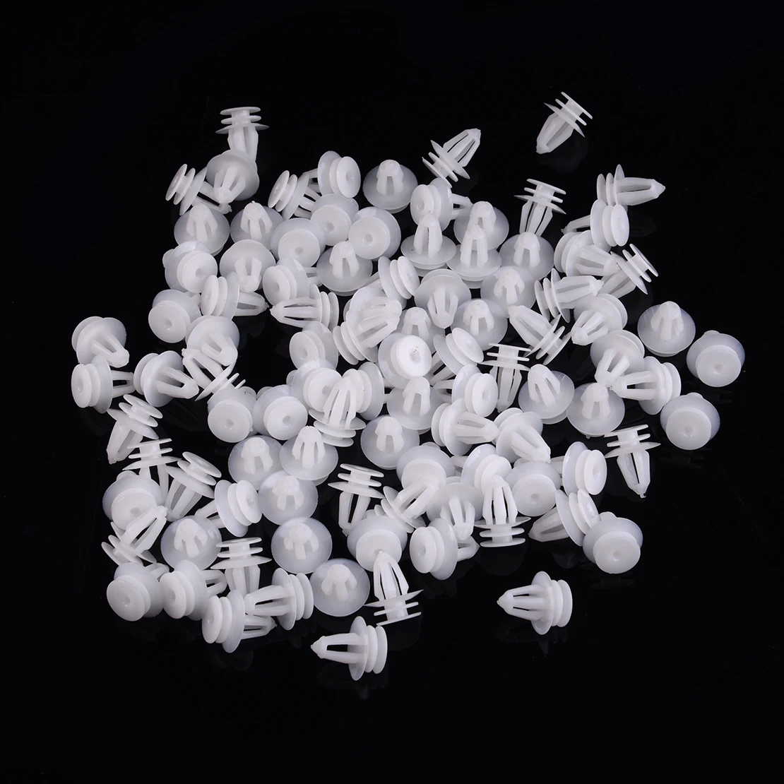 

Beler Универсальный 100 шт. белая дверь Панель отделкой пуш-ап заклепки зажим фиксатор крепления для снятия 8,3 мм отверстие Диаметр