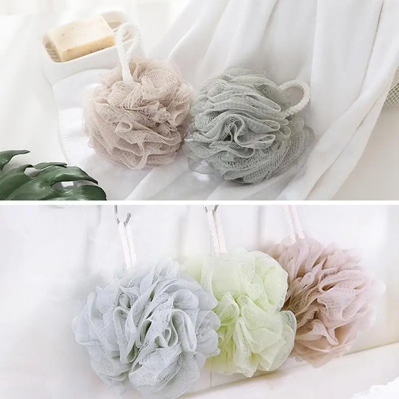 

1pcs Body Soft Wisp Shower Mesh Foaming Sponge Bubble Cleaning Bath Bathroom Ball Cleaner Skin Tools Body Accessories Ball Y7M7