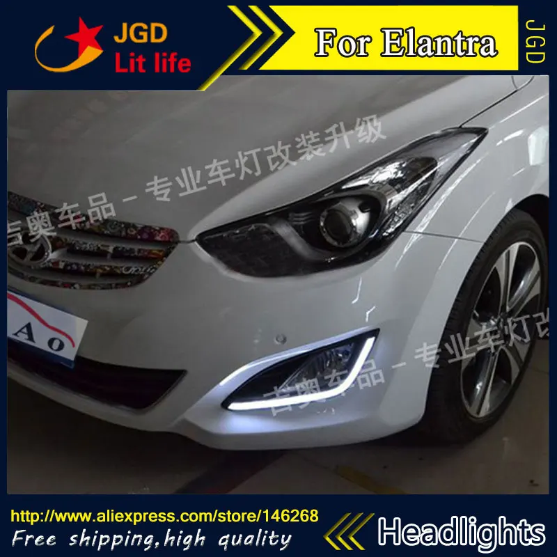 Бесплатная доставка! 12V 6000k светодиодный дневный ходовой светильник DRL для Hyundai