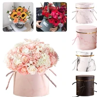 round floral boxes women flower packaging paper bag with hat for florist bouquet flower packaging box gift party storage boxes