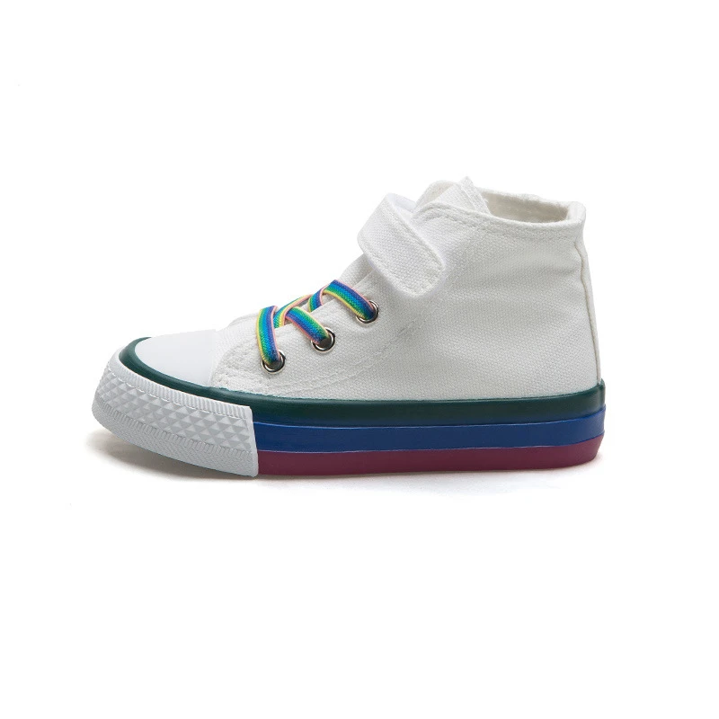 Весенняя парусиновая детская обувь с двойной звездой для мальчиков и девочек