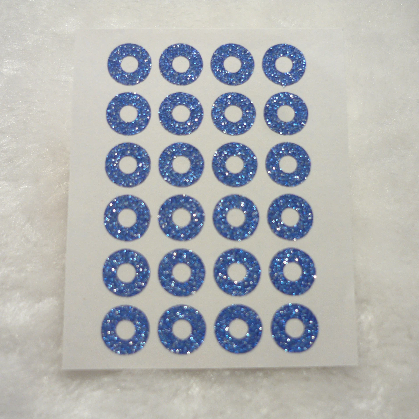 10 мм ярко синяя блестящая бумага с отверстиями для крепления этикеток|Наклейки| |