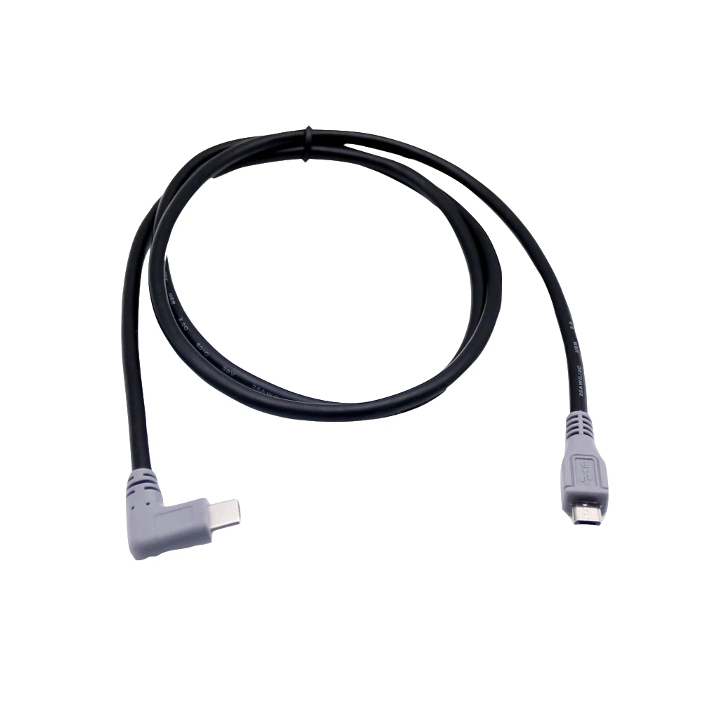 1x USB 3,1 type C Прямоугольный штекер для Mini/Micro/type C штекер для зарядки данных OTG соединительный кабель 1 м/3 фута