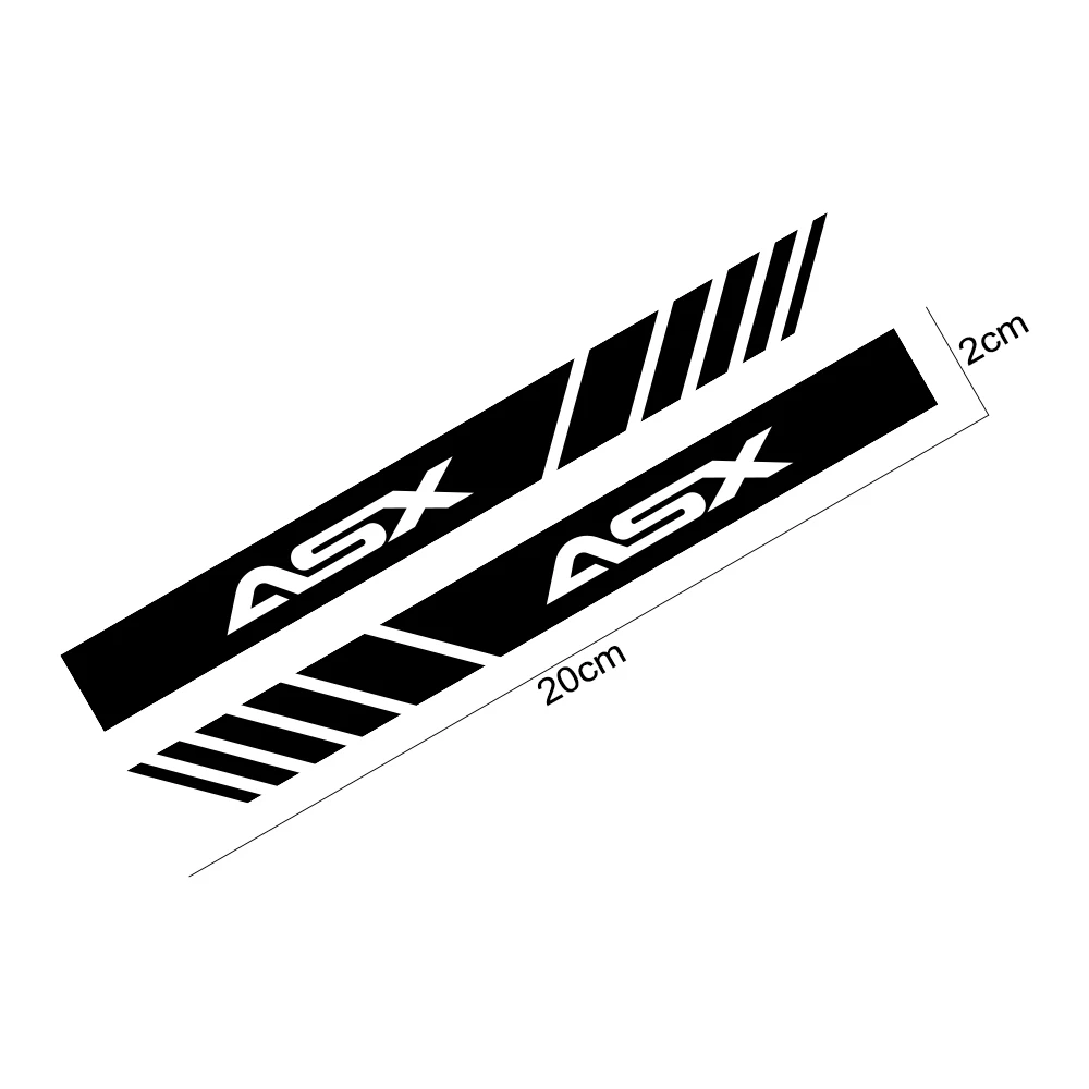 Car Rearview Mirror Cover Stickers for Mitsubishi Ralliart Lancer EX ASX Colt Competition Delica Eclipse Evolution X Outlander | Автомобили