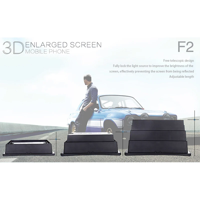Телескопический мобильный увеличитель для экрана телефона 3D фильм увеличение видео стекло глаз протектор Многофункциональный Смартфон кронштейн
