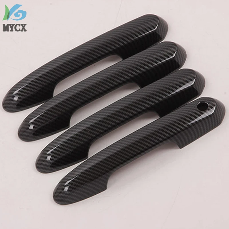 Аксессуары для Toyota Rav4 Rav 4 2019 2020 наружная крышка дверной ручки из углеродного