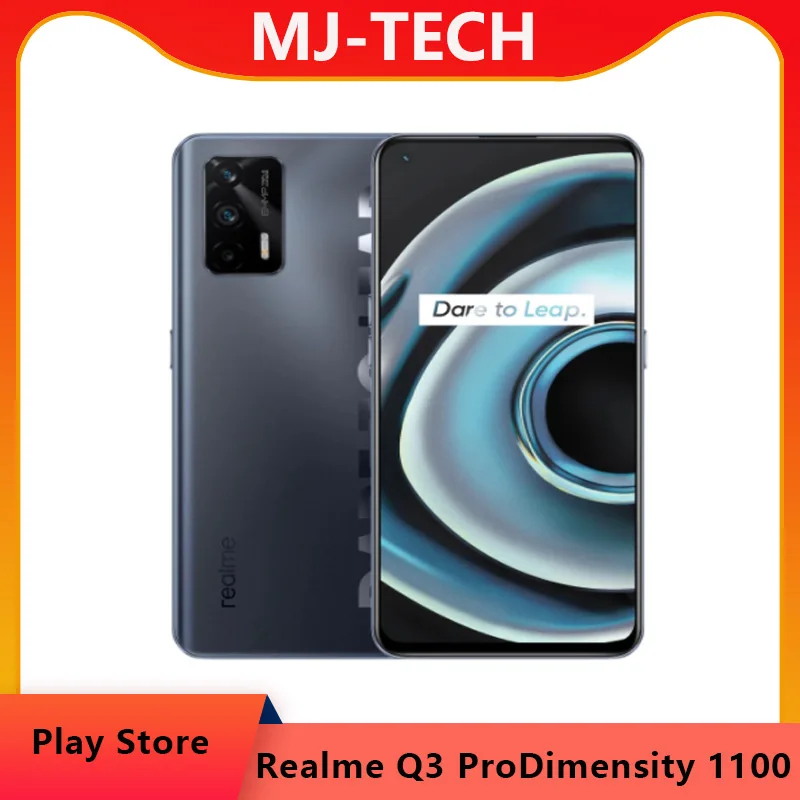 

realme Q3 Pro 5G Mobile Phone 128GB 6.43"AMOLED 120Hz Refresh rate Dimensity 1100 Octa Core 30W Fast Charge 64MP mobie phone