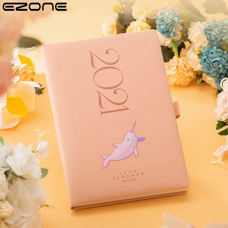 

EZONE 2021 Calendar Schedule Notebook 128 Pages A5 Efficiency Manual Calendar Notebook Office Supplies Journals Stationery